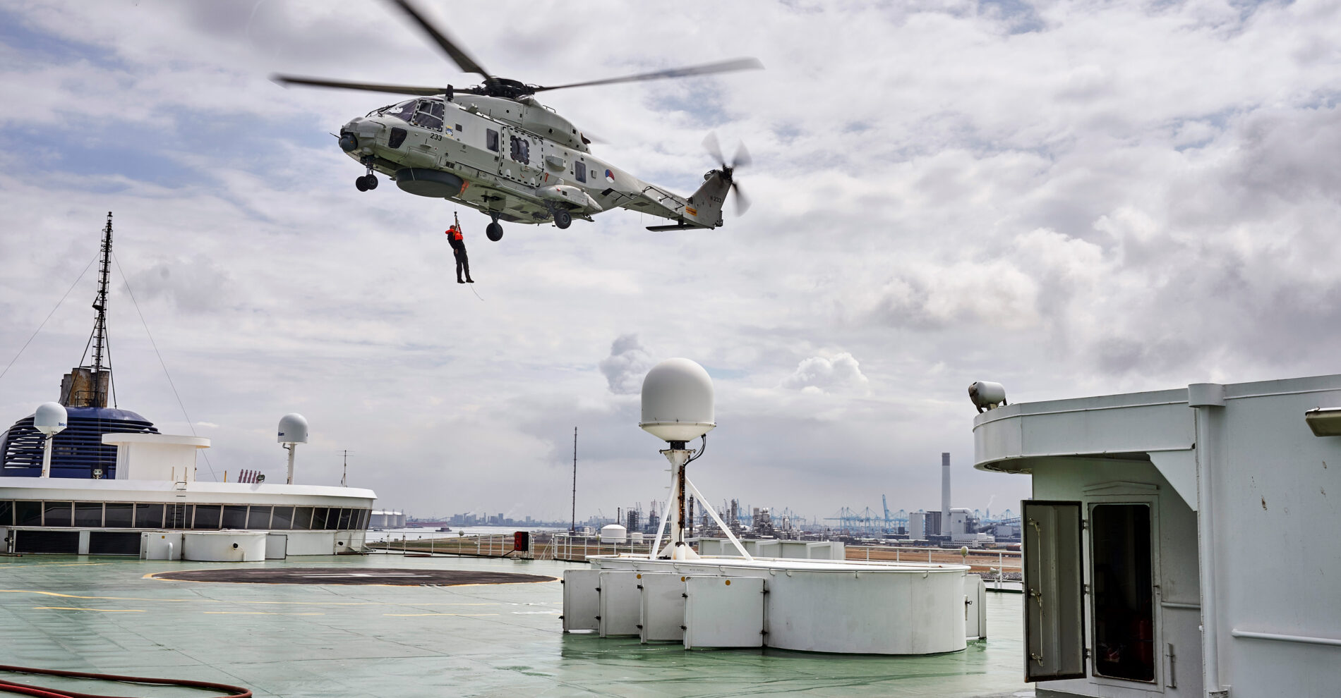 NH90-helikopter in actie tijdens LIVEX2019